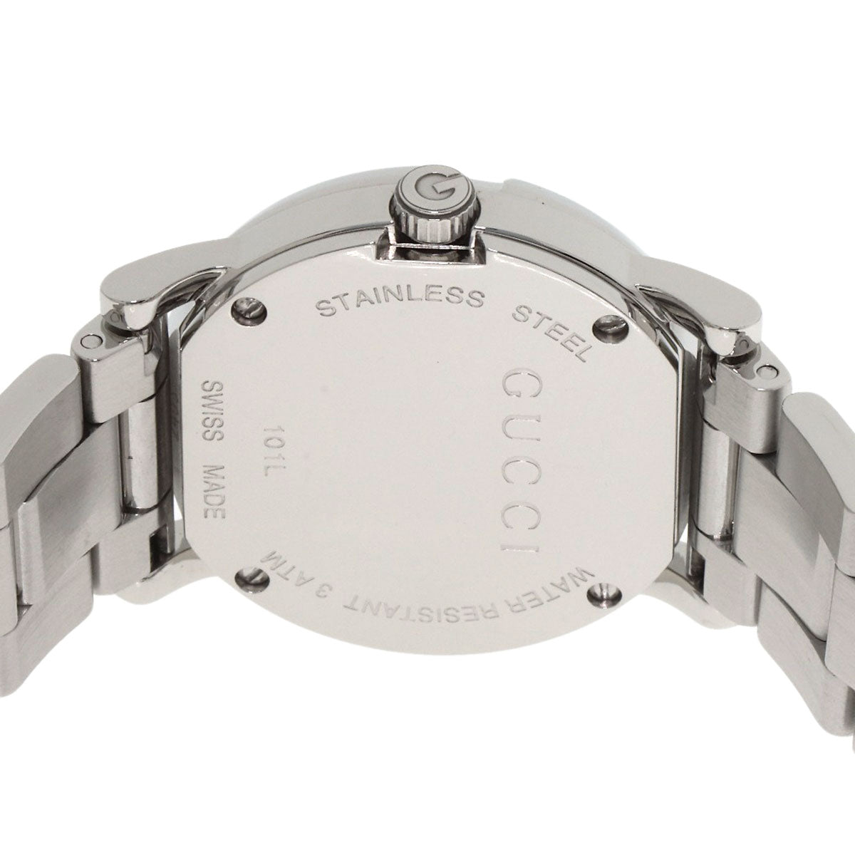 GUCCI Round face Watches 101L Stainless Steel/Stainless Steel Ladies