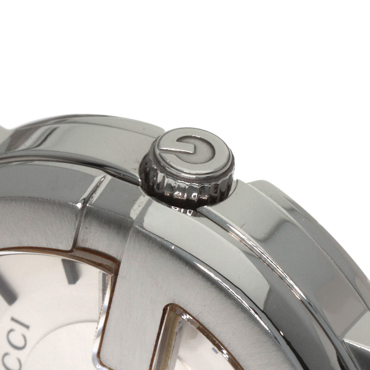 GUCCI Round face Watches 101L Stainless Steel/Stainless Steel Ladies