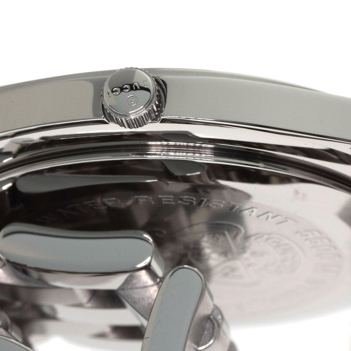 GUCCI Round face Watches 5500M Stainless Steel/Stainless Steel mens