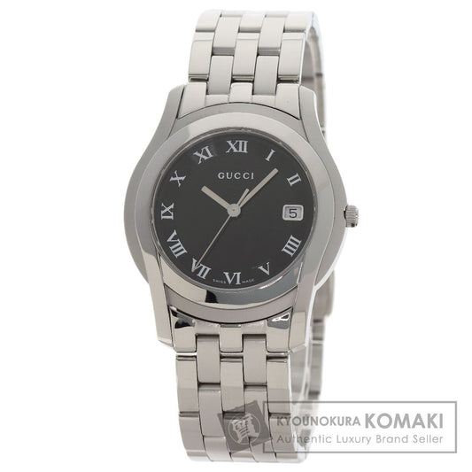 GUCCI Round face Watches 5500M Stainless Steel/Stainless Steel mens