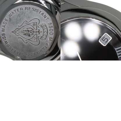 GUCCI Round face Watches 5500M Stainless Steel/Stainless Steel mens