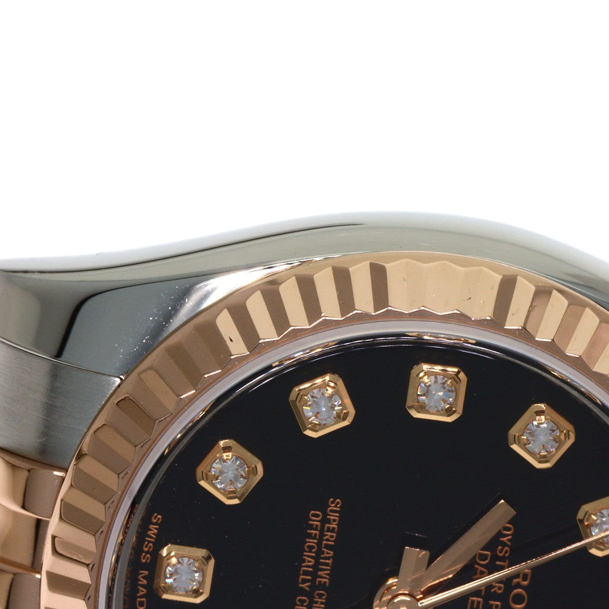 ROLEX DATEJUST 10P Diamond Watches 179171G Stainless Steel/SSxK18PG Ladies