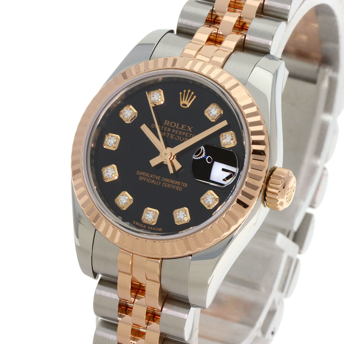 ROLEX DATEJUST 10P Diamond Watches 179171G Stainless Steel/SSxK18PG Ladies