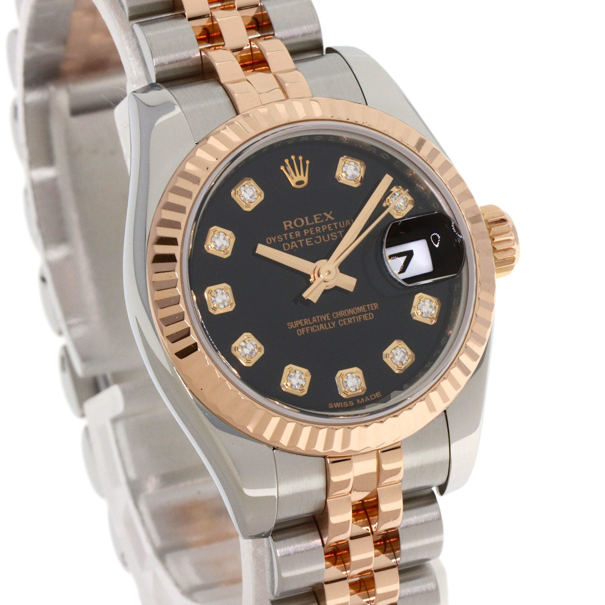 ROLEX DATEJUST 10P Diamond Watches 179171G Stainless Steel/SSxK18PG Ladies