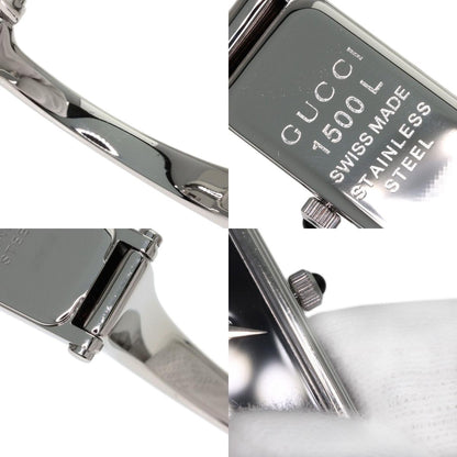GUCCI Square face Watches 1500L Stainless Steel/Stainless Steel Ladies