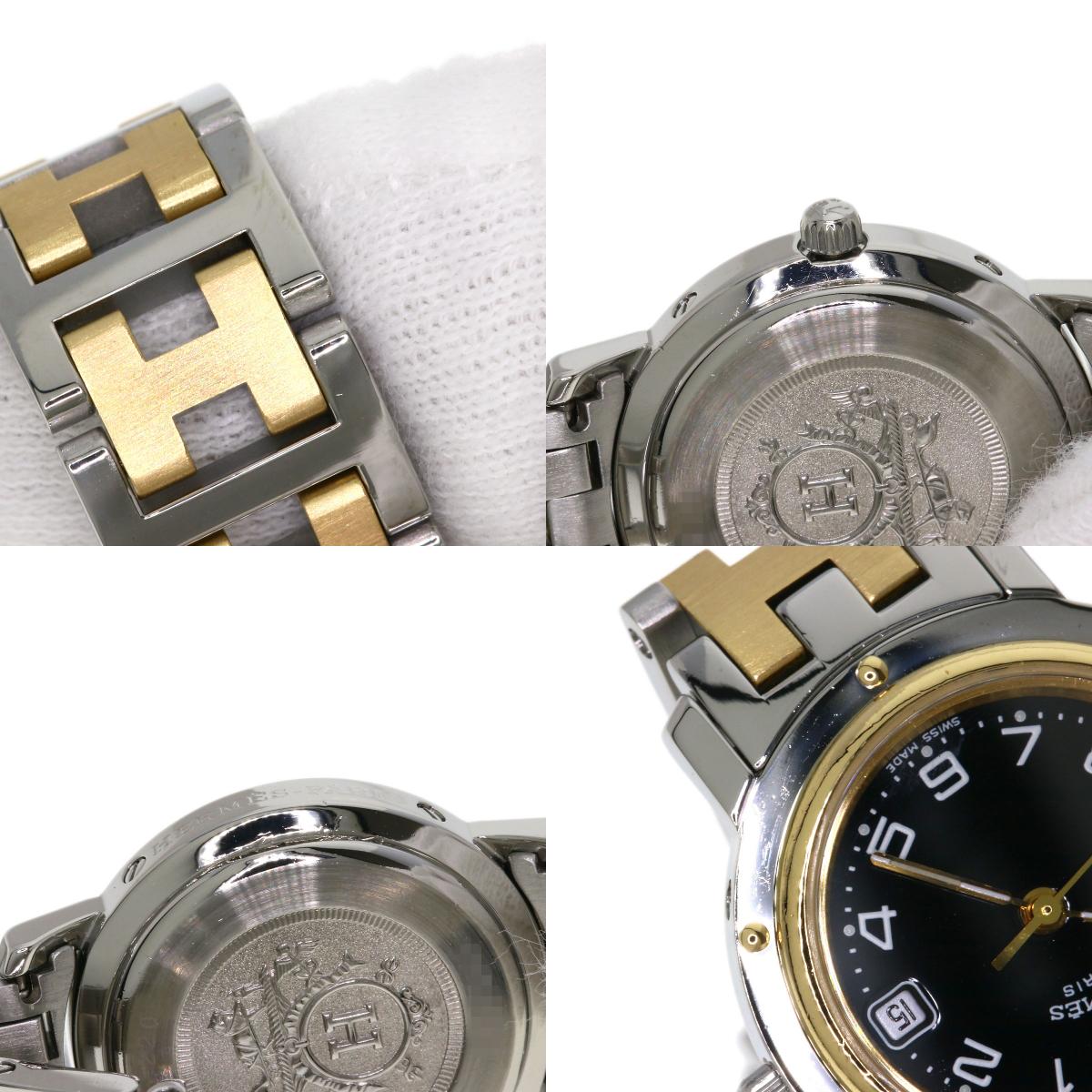 HERMES Clipper Watches CL4.220 Stainless Steel/SSxGP Ladies
