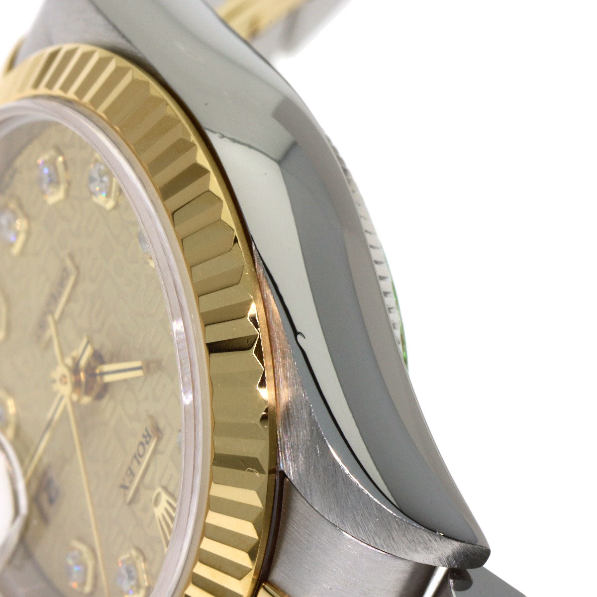 ROLEX DATEJUST 10P Diamond Watches 69173G Stainless Steel/SSxK18YG Ladies