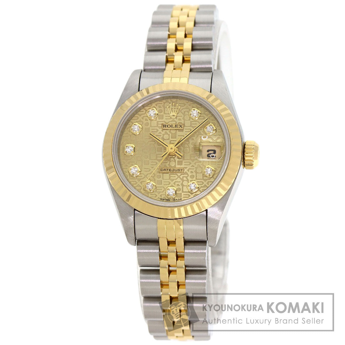ROLEX DATEJUST 10P Diamond Watches 69173G Stainless Steel/SSxK18YG Ladies