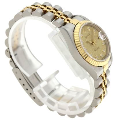 ROLEX DATEJUST 10P Diamond Watches 69173G Stainless Steel/SSxK18YG Ladies