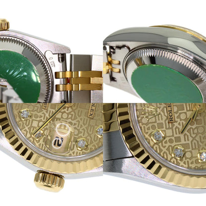 ROLEX DATEJUST 10P Diamond Watches 69173G Stainless Steel/SSxK18YG Ladies