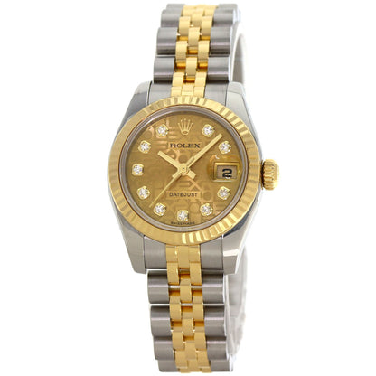 ROLEX DATEJUST 10P Diamond Watches 179173G Stainless Steel/SSxK18YG Ladies