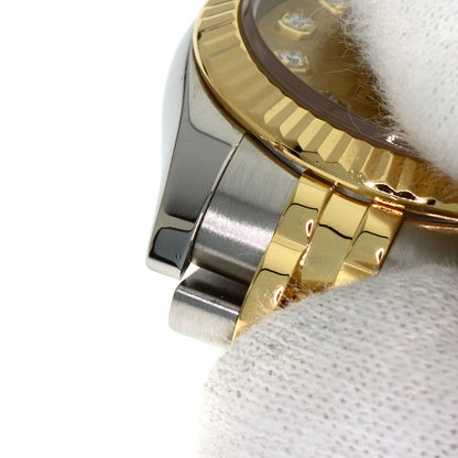 ROLEX DATEJUST 10P Diamond Watches 179173G Stainless Steel/SSxK18YG Ladies