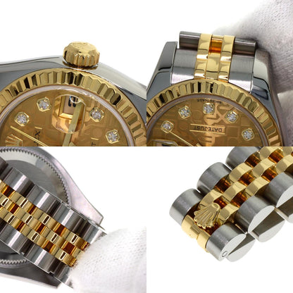 ROLEX DATEJUST 10P Diamond Watches 179173G Stainless Steel/SSxK18YG Ladies