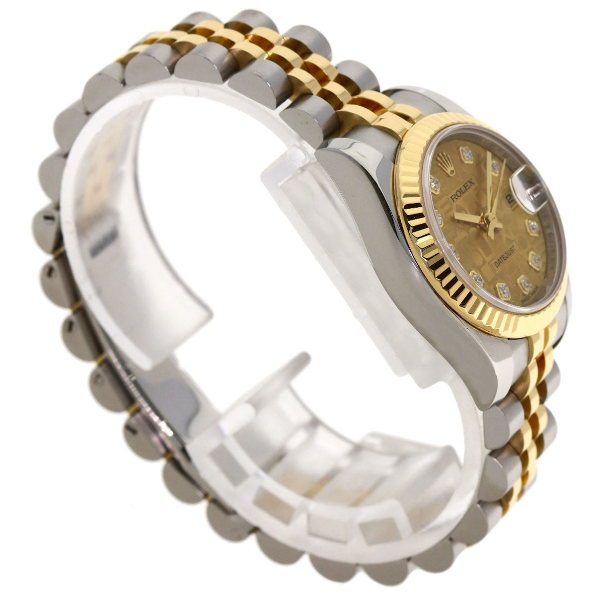 ROLEX DATEJUST 10P Diamond Watches 179173G Stainless Steel/SSxK18YG Ladies