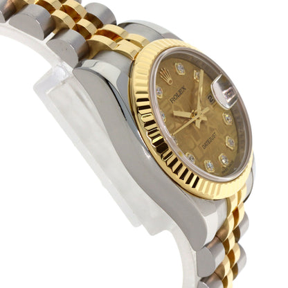 ROLEX DATEJUST 10P Diamond Watches 179173G Stainless Steel/SSxK18YG Ladies