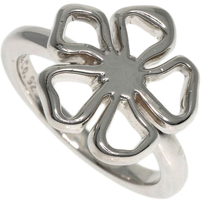TIFFANY&Co. Open flower Ring Silver Ladies [Used]