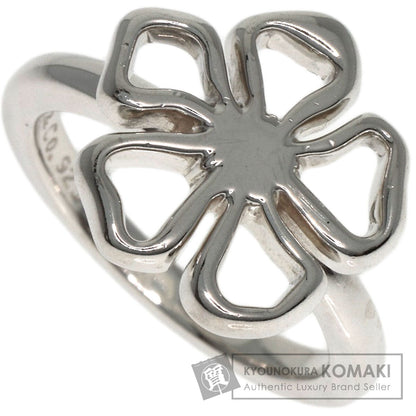 TIFFANY&Co. Open flower Ring Silver Ladies [Used]