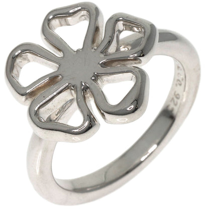 TIFFANY&Co. Open flower Ring Silver Ladies [Used]