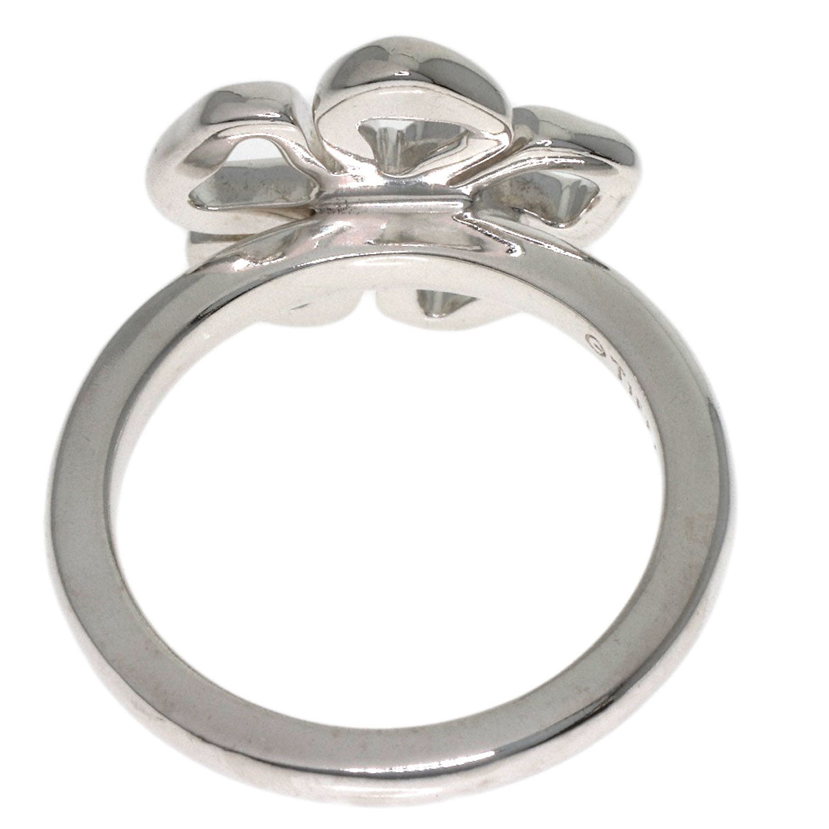 TIFFANY&Co. Open flower Ring Silver Ladies [Used]