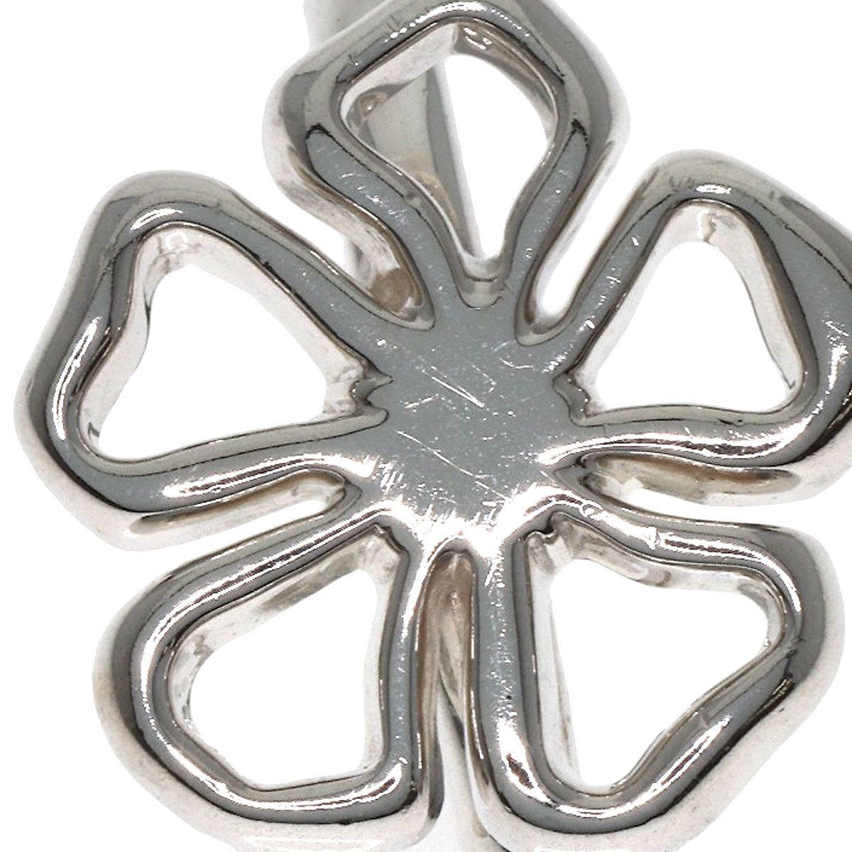 TIFFANY&Co. Open flower Ring Silver Ladies [Used]
