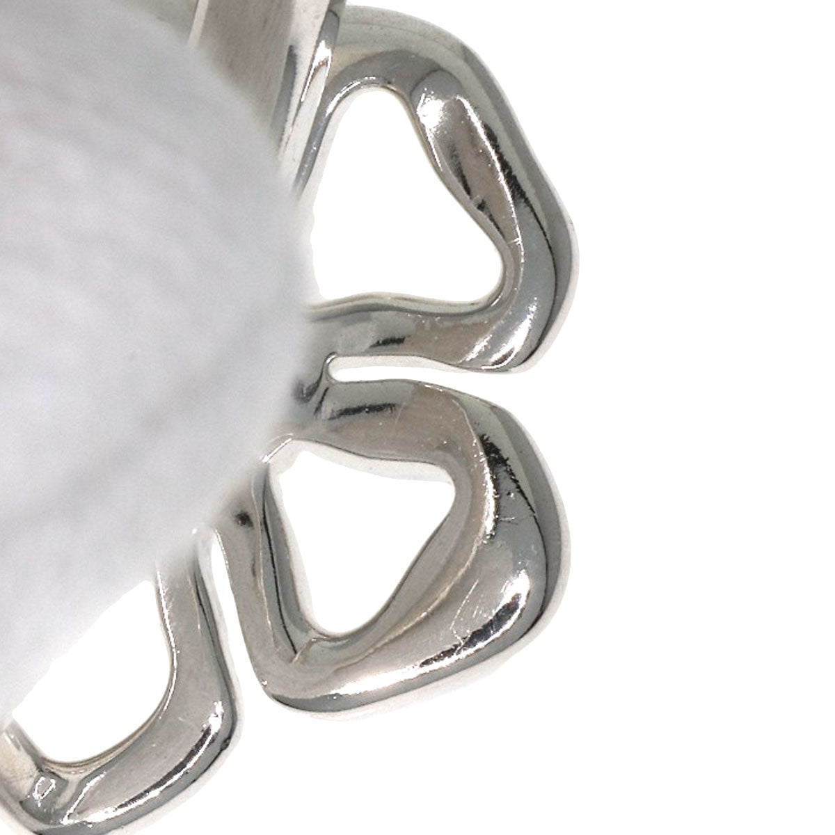 TIFFANY&Co. Open flower Ring Silver Ladies [Used]