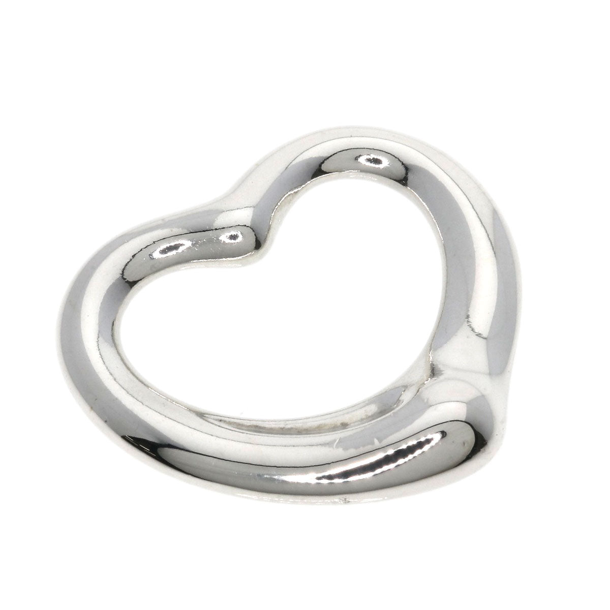 TIFFANY&Co. Open heart Pendant top Silver Ladies [Used]