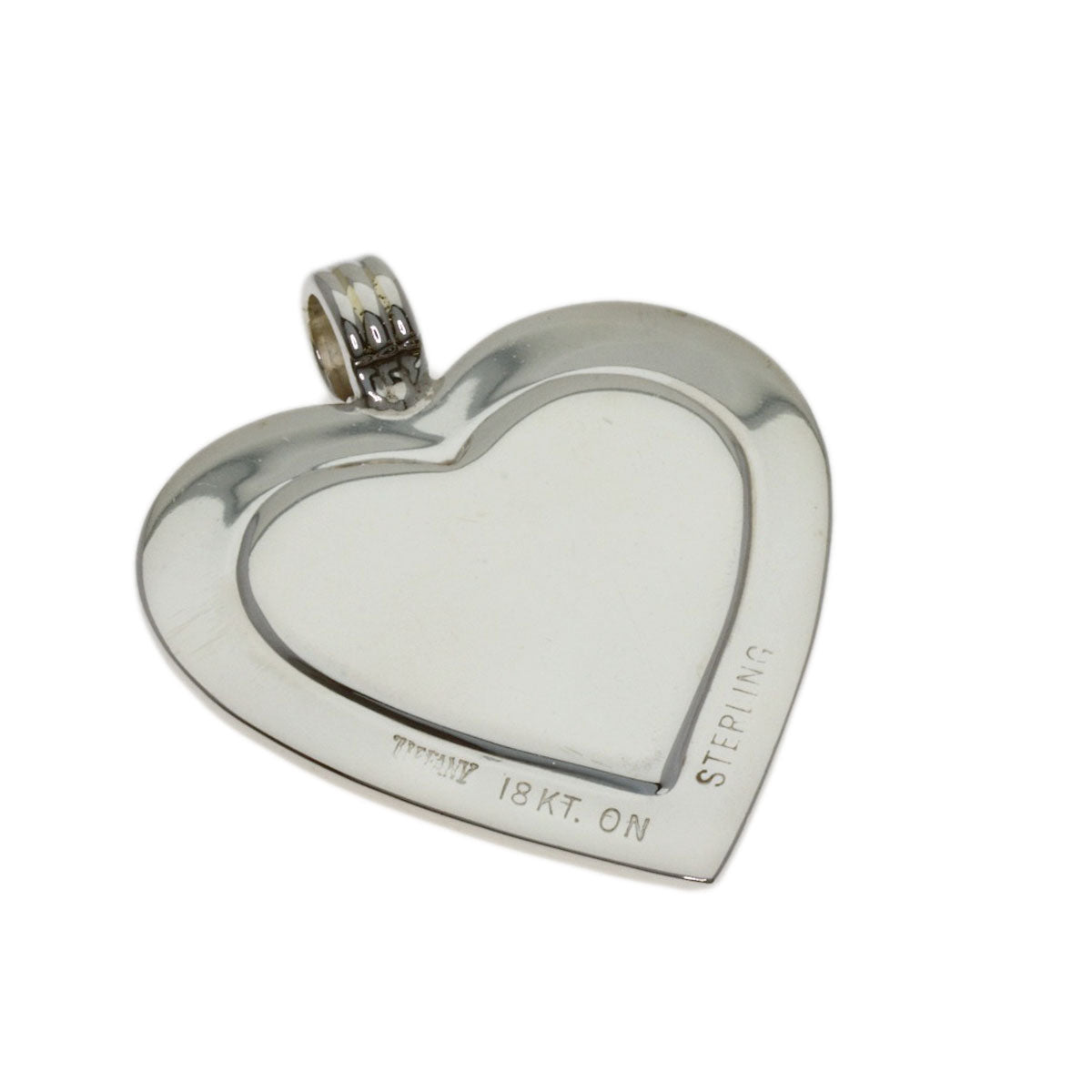 TIFFANY&Co. heart Pendant top K18 Yellow Gold SVLadies [Used]