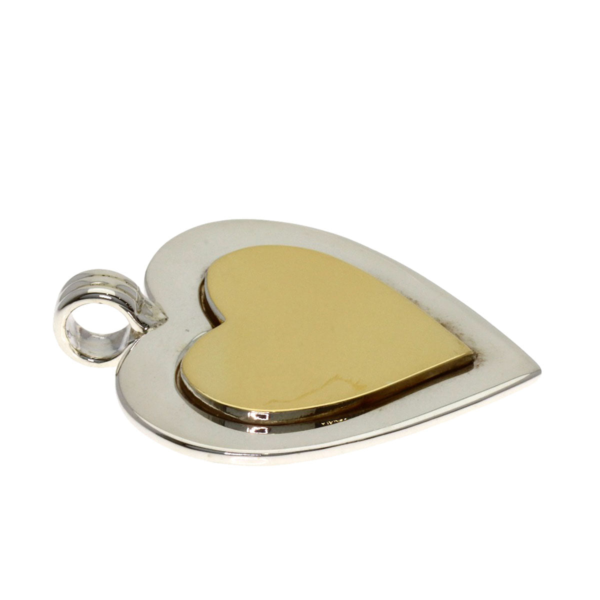 TIFFANY&Co. heart Pendant top K18 Yellow Gold SVLadies [Used]