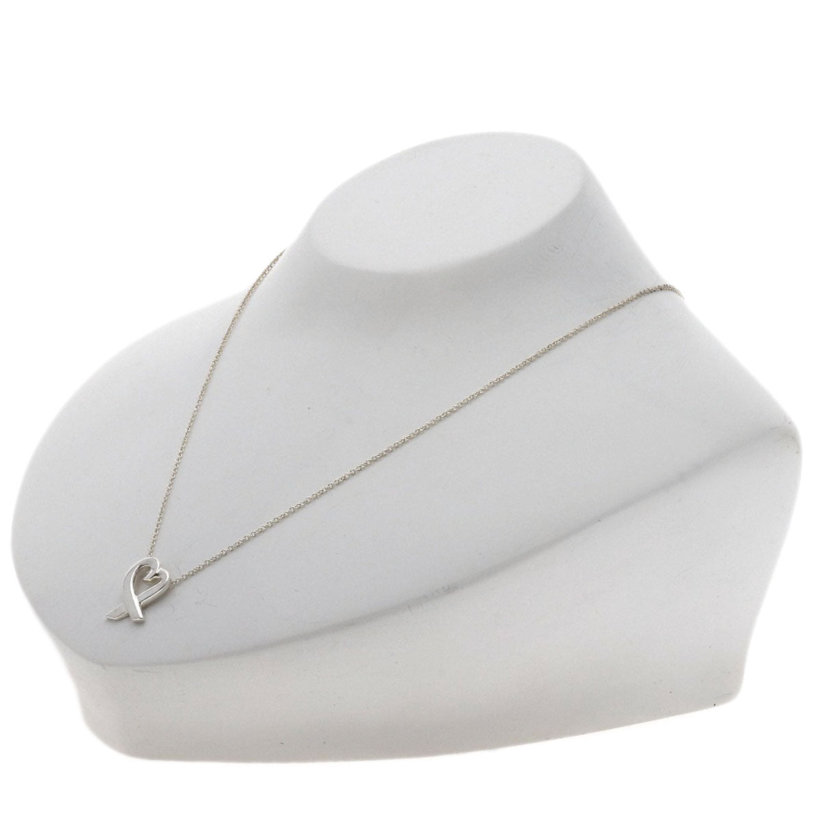 TIFFANY&Co. Loving heart Necklace Silver Ladies [Used]