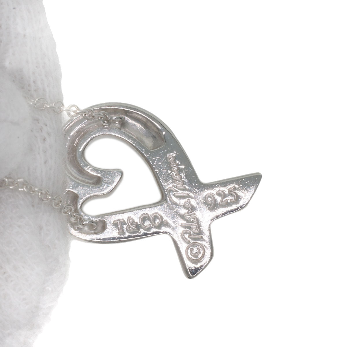 TIFFANY&Co. Loving heart Necklace Silver Ladies [Used]