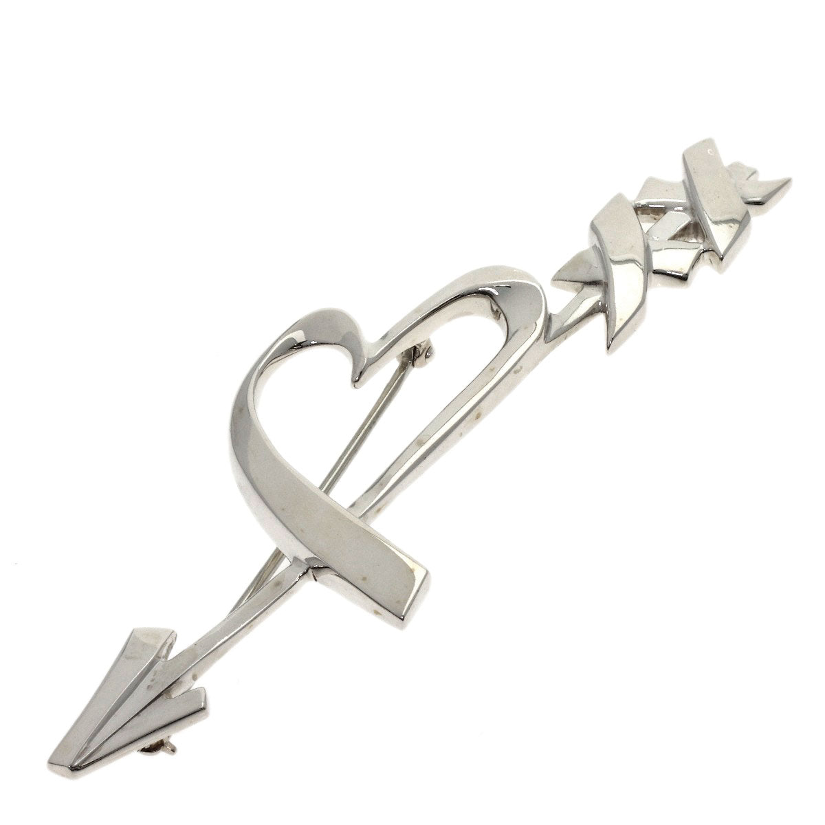 TIFFANY&Co. Heart arrow Brooch Silver Ladies [Used]