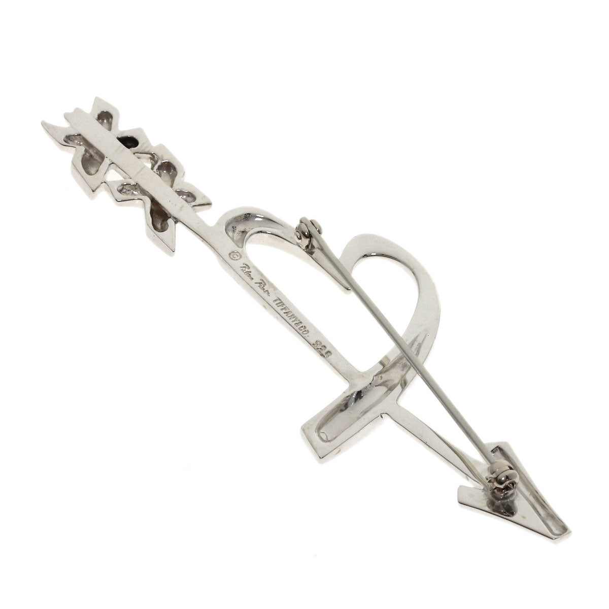 TIFFANY&Co. Heart arrow Brooch Silver Ladies [Used]