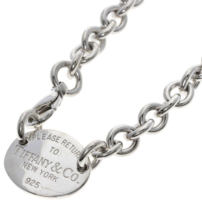 TIFFANY&Co. Return to TIFFANY&Co. Oval Tag Necklace Silver Ladies [Used]