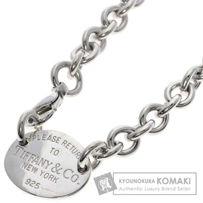 TIFFANY&Co. Return to TIFFANY&Co. Oval Tag Necklace Silver Ladies [Used]