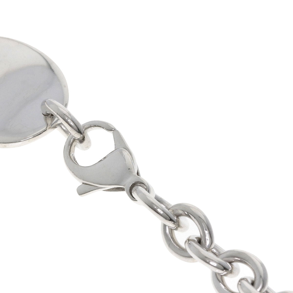 TIFFANY&Co. Return to TIFFANY&Co. Oval Tag Necklace Silver Ladies [Used]