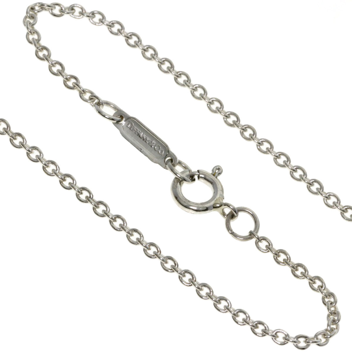 TIFFANY&Co. Signature cross Necklace Silver 18K Yellow GoldLadies [Used]