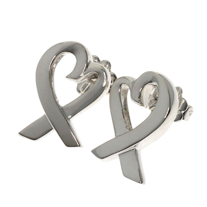 TIFFANY&Co. Loving heart earring Silver Ladies [Used]