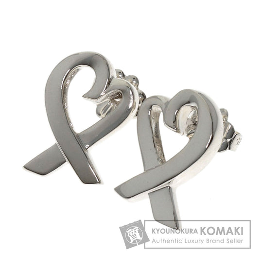 TIFFANY&Co. Loving heart earring Silver Ladies [Used]