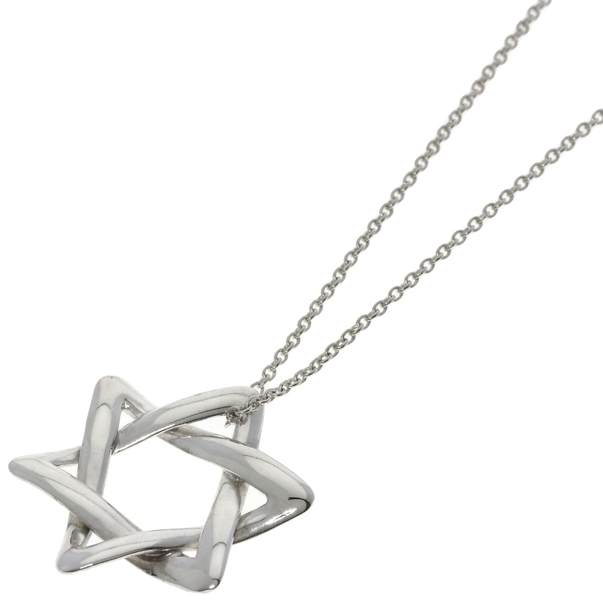 TIFFANY&Co. Star of david Necklace Silver Ladies [Used]