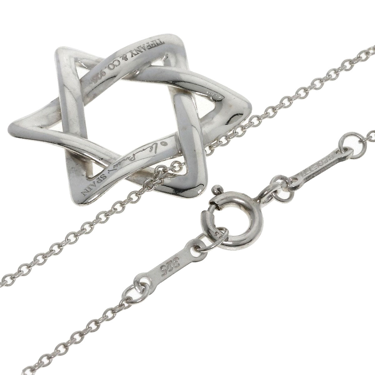 TIFFANY&Co. Star of david Necklace Silver Ladies [Used]
