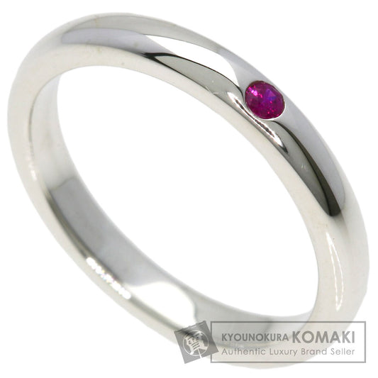 ティファニー スタッキングバンド ルビー リング・指輪 シルバー レディース 【中古】【TIFFANY&Co.】