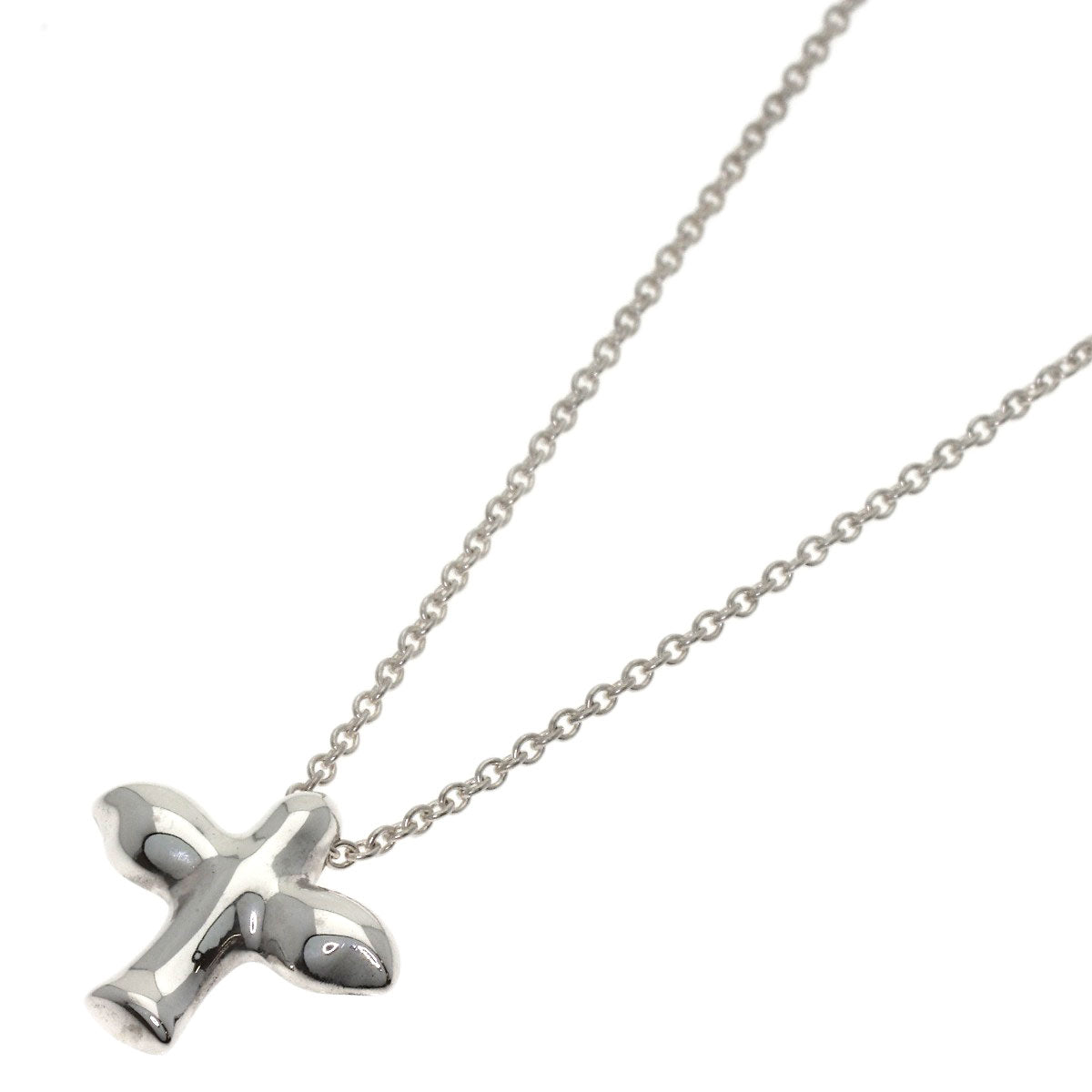 TIFFANY&Co. Bird cross Necklace Silver Ladies [Used]