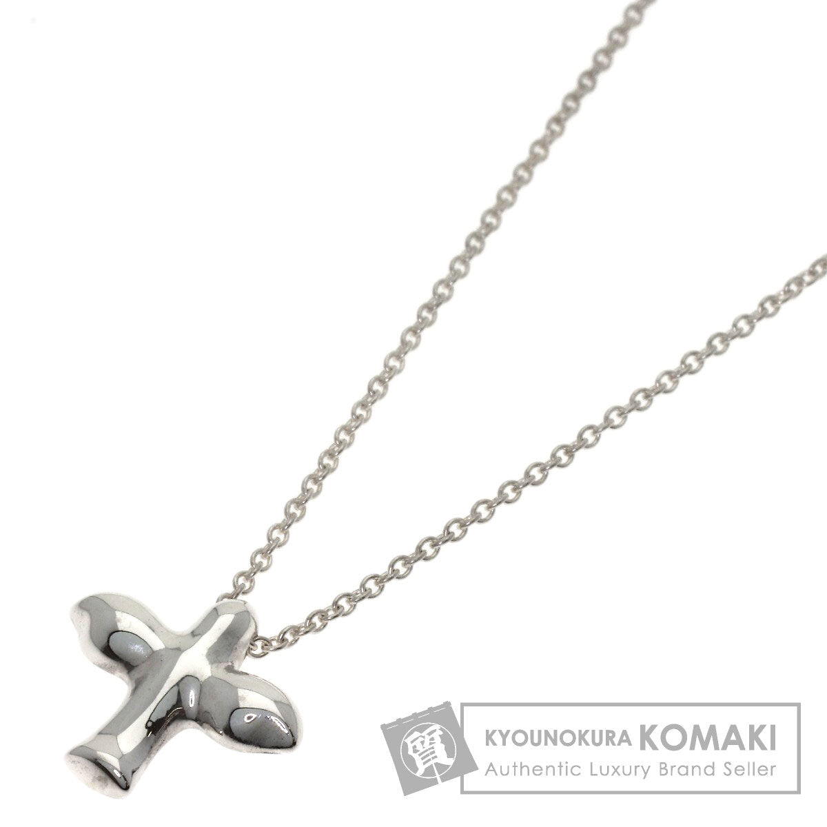 TIFFANY&Co. Bird cross Necklace Silver Ladies [Used]
