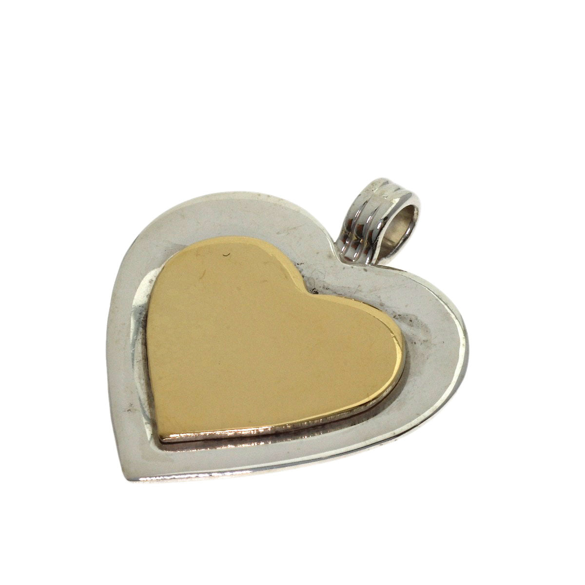 TIFFANY&Co. Heart Two-Tone Pendant top Silver 18K Yellow GoldLadies [Used]