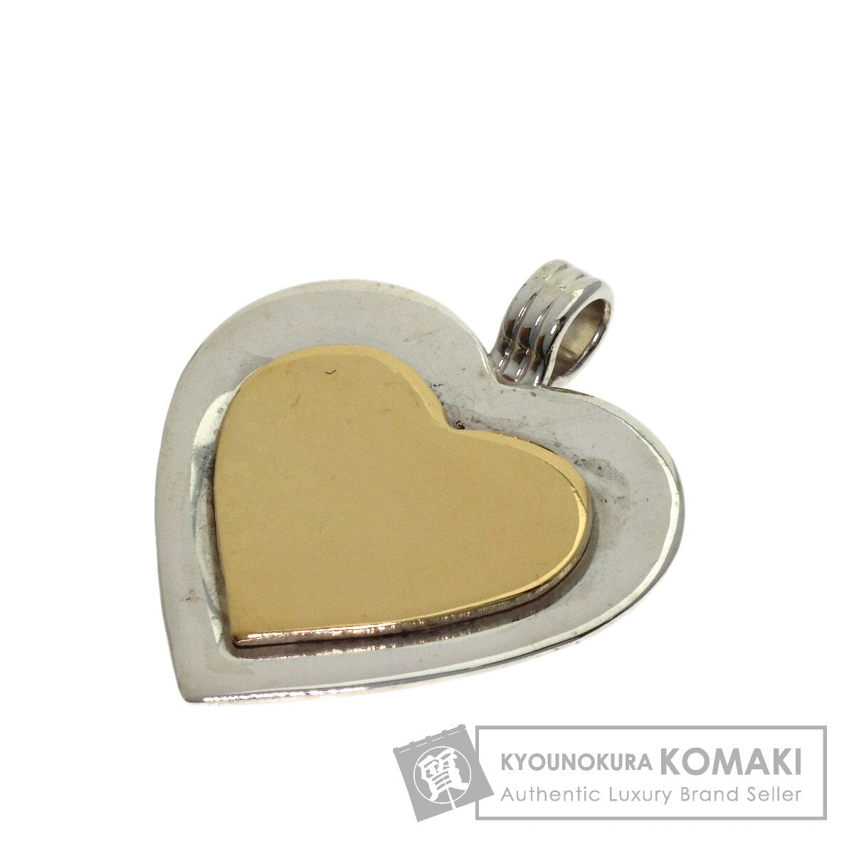 TIFFANY&Co. Heart Two-Tone Pendant top Silver 18K Yellow GoldLadies [Used]
