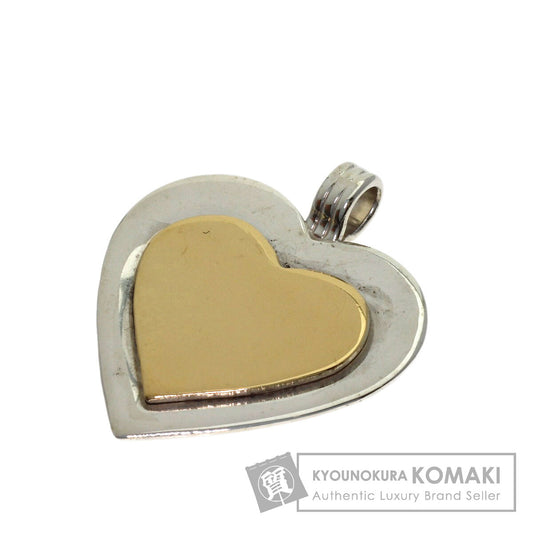 TIFFANY&Co. Heart Two-Tone Pendant top Silver 18K Yellow GoldLadies [Used]