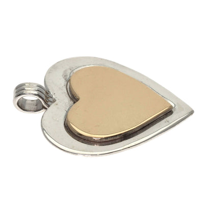 TIFFANY&Co. Heart Two-Tone Pendant top Silver 18K Yellow GoldLadies [Used]