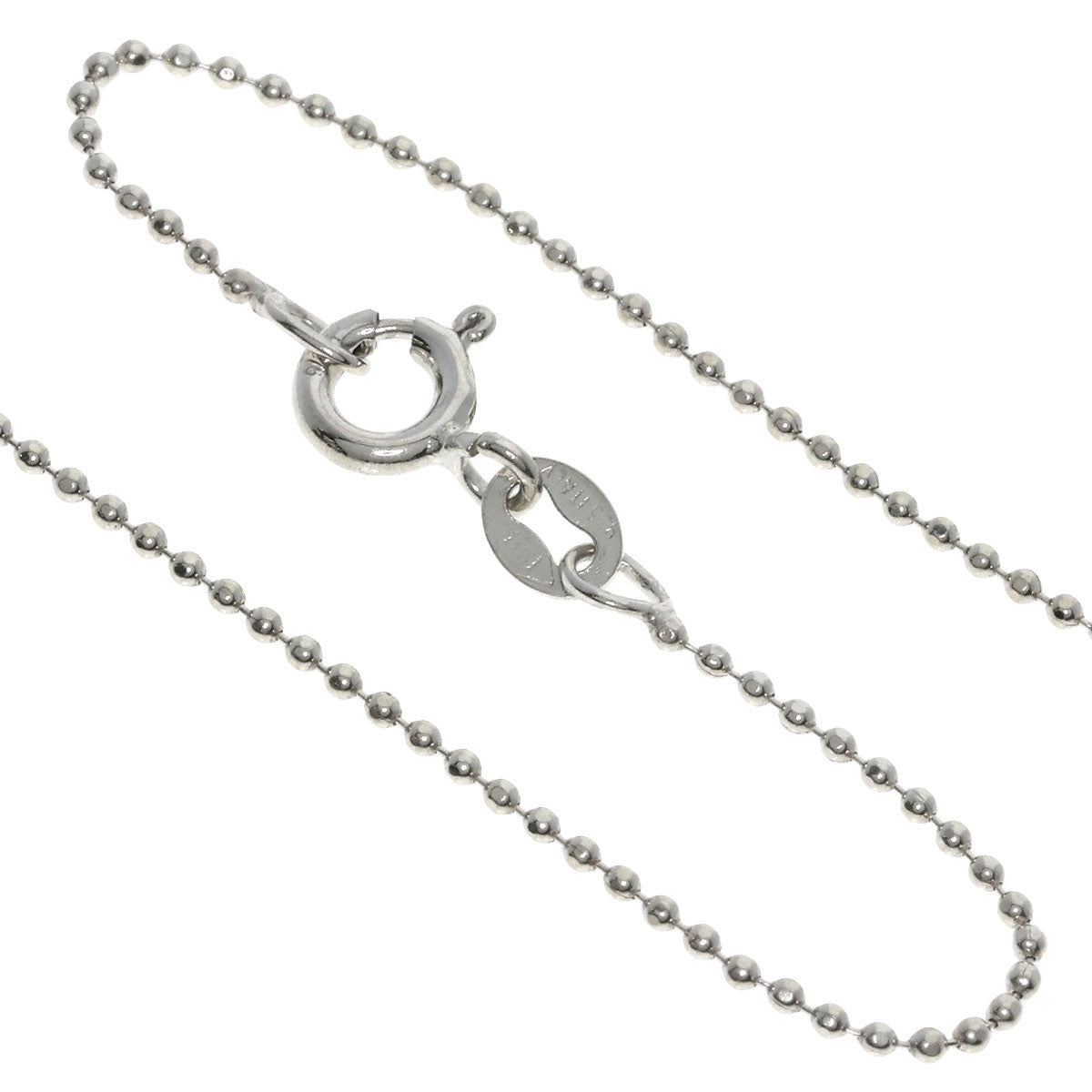 TIFFANY&Co. Heart motif Necklace Silver Ladies [Used]