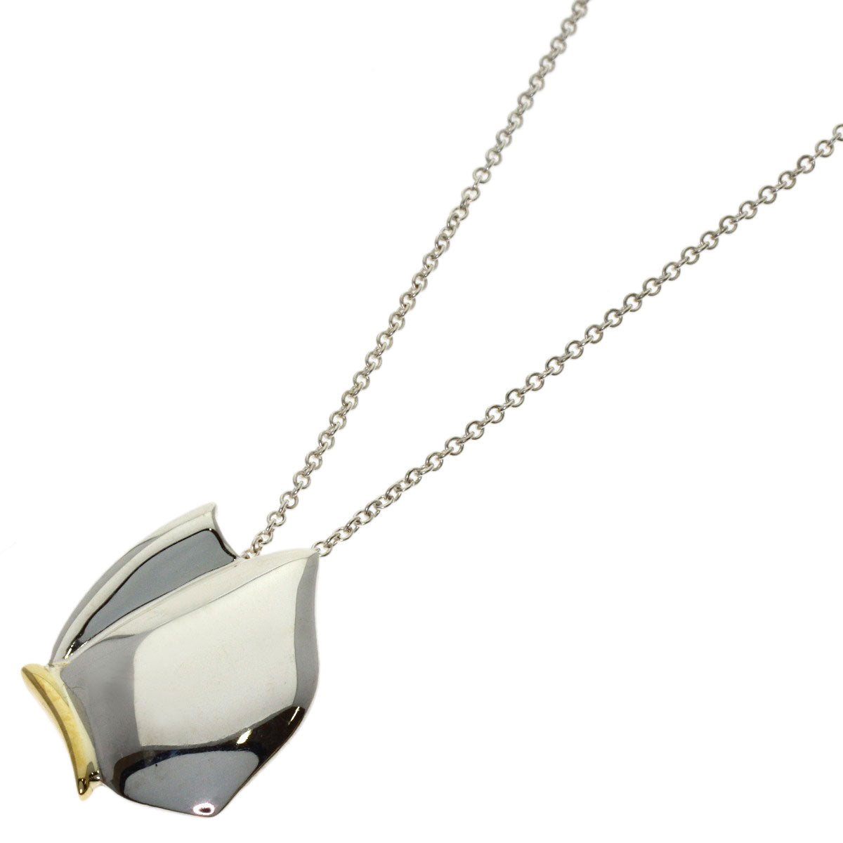 TIFFANY&Co. butterfly Necklace Silver 18K Yellow GoldLadies [Used]