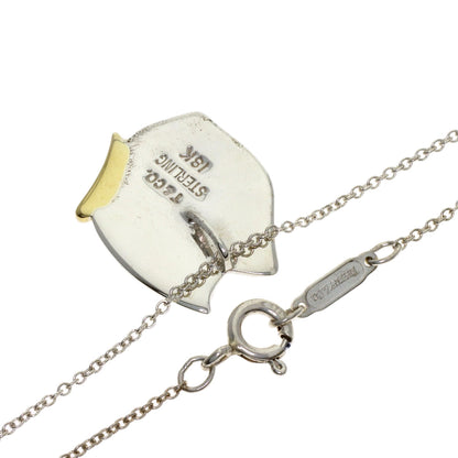 TIFFANY&Co. butterfly Necklace Silver 18K Yellow GoldLadies [Used]